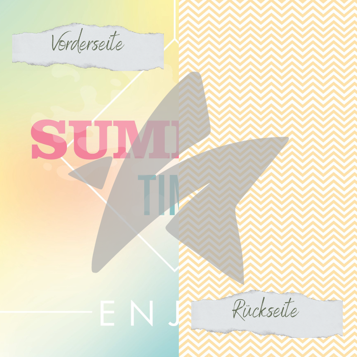 Papel de diseño - Sommerbrise - Summer Time - Impreso por las dos caras