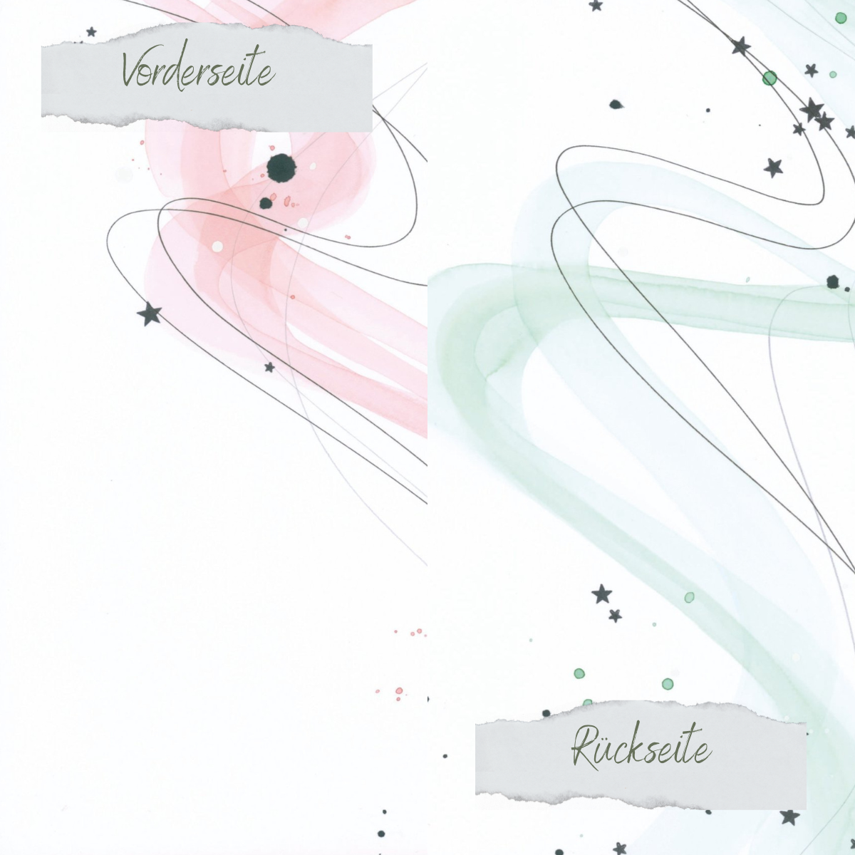 Papel de diseño - Designline - Scrapliebe - Mint & Blush - Impreso por las dos caras