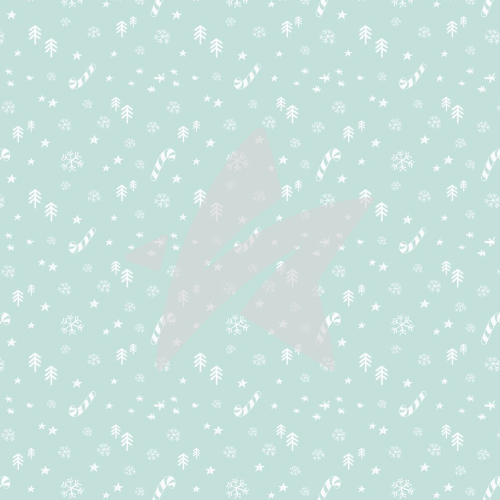 Papel de diseño - Designline - Treeebird - Garabatos de Navidad - menta