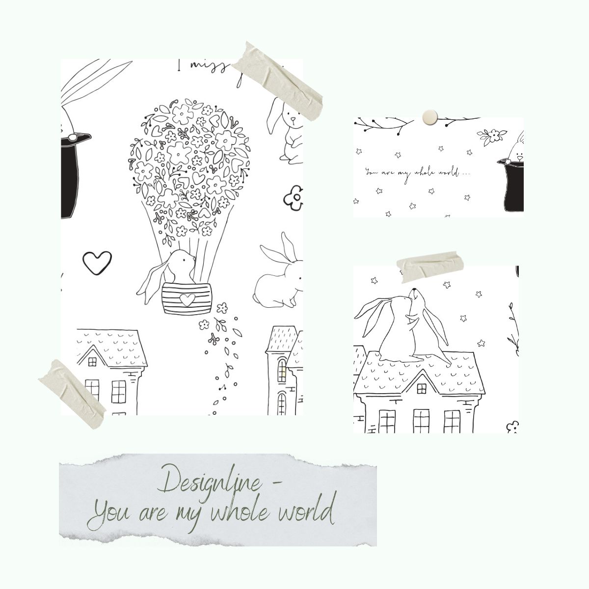 Set de Sello - Designline - You are my whole world