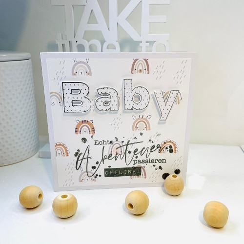 Designpapier - Babyregenbögen