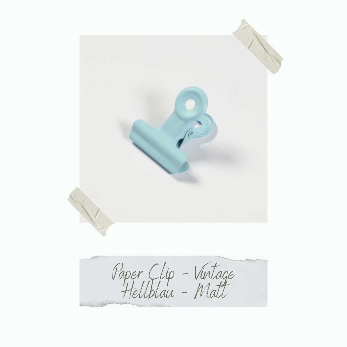 Paper Clip - Vintage Hellblau