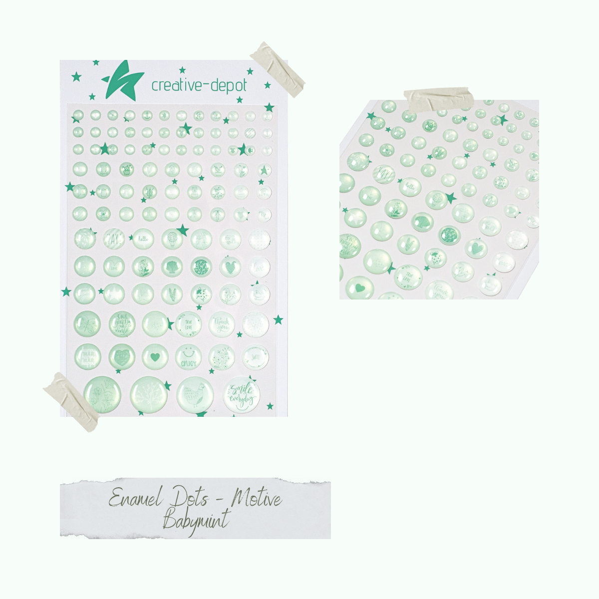 Enamel Dots - Motive - Babymint