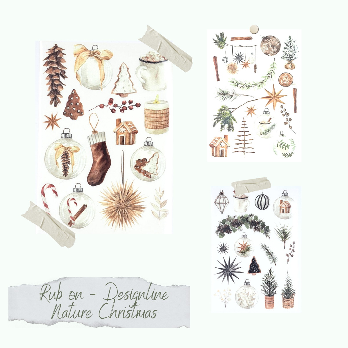 Rotuladores - Designline - Nature Christmas- A5 - 3 hojas