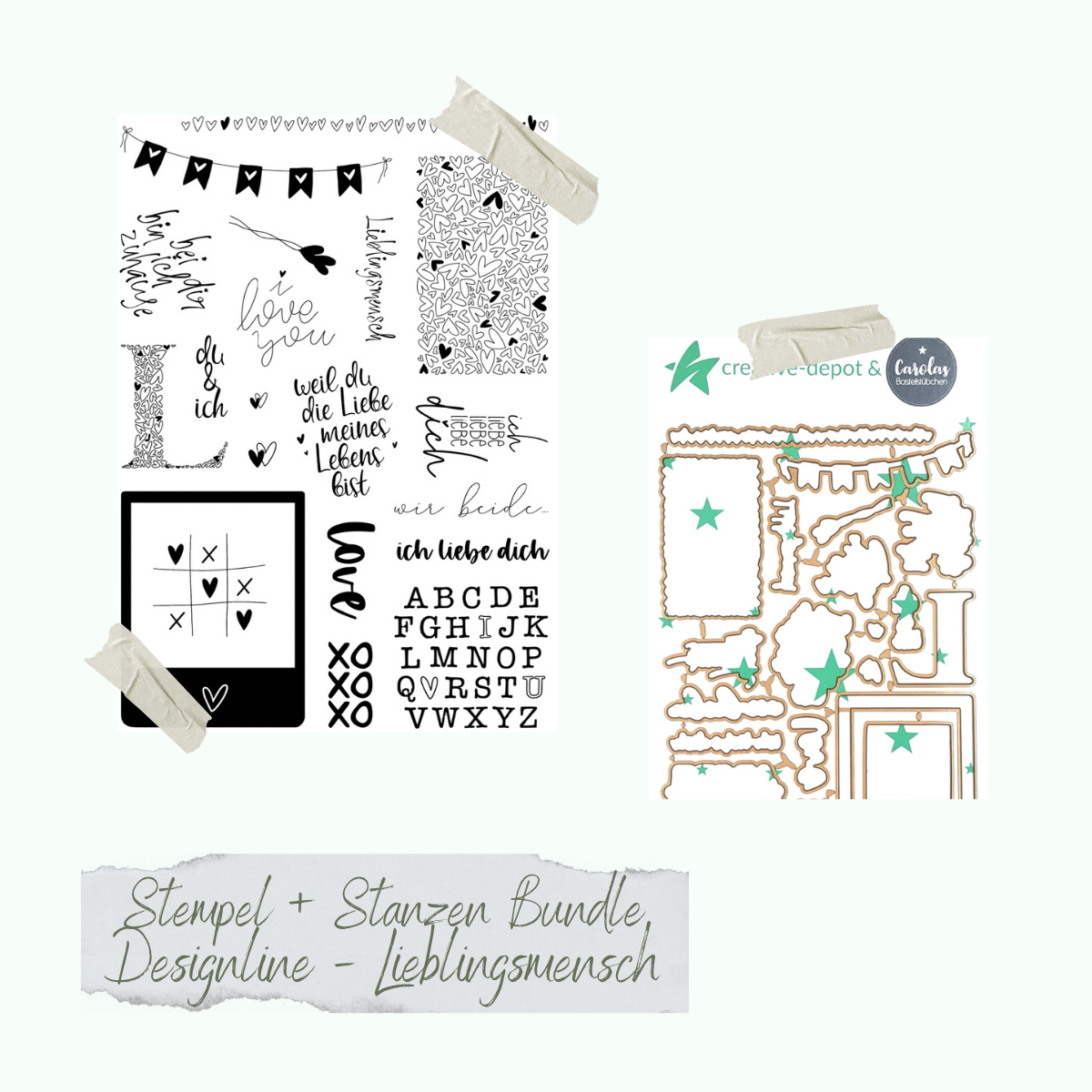 Bundle - Sello y perforadoras - Designline - Lieblingsmensch