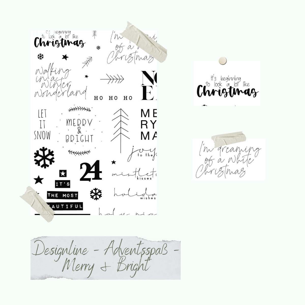 Sello - Designline - Adventsspaß - Merry & Bright