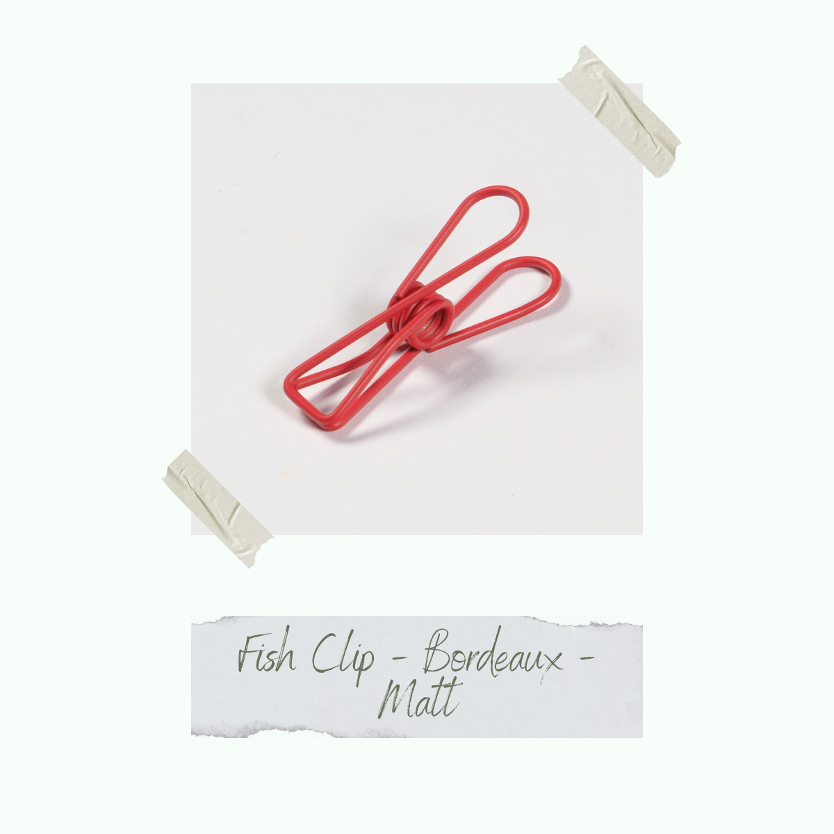 Fish Clip - Bordeaux