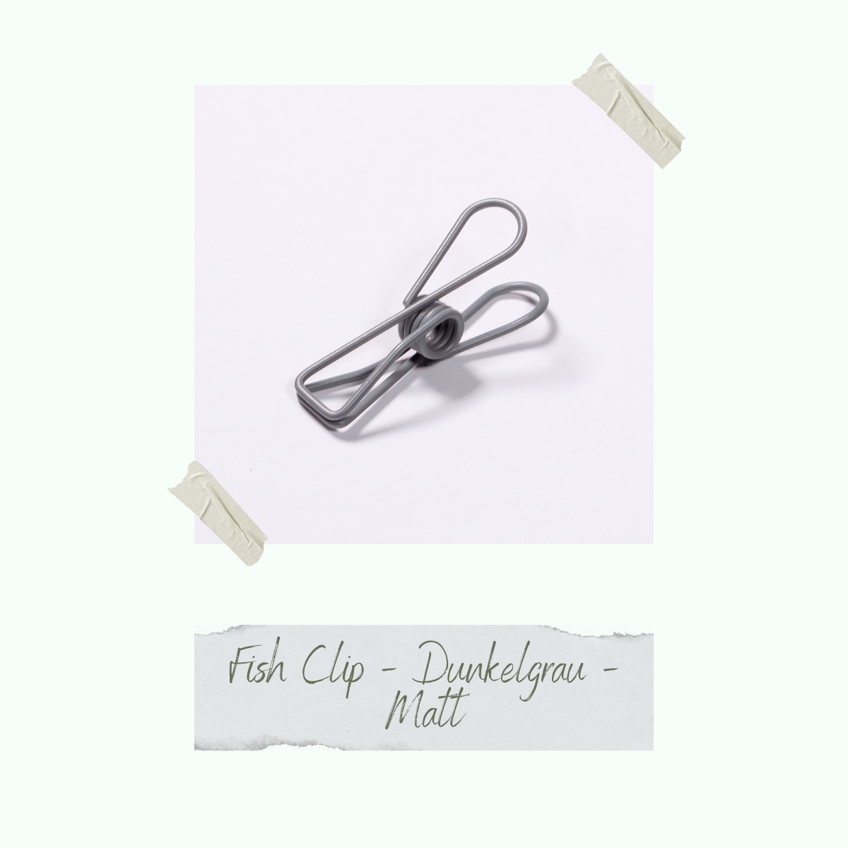 Fish Clip - Dunkelgrau - Matt