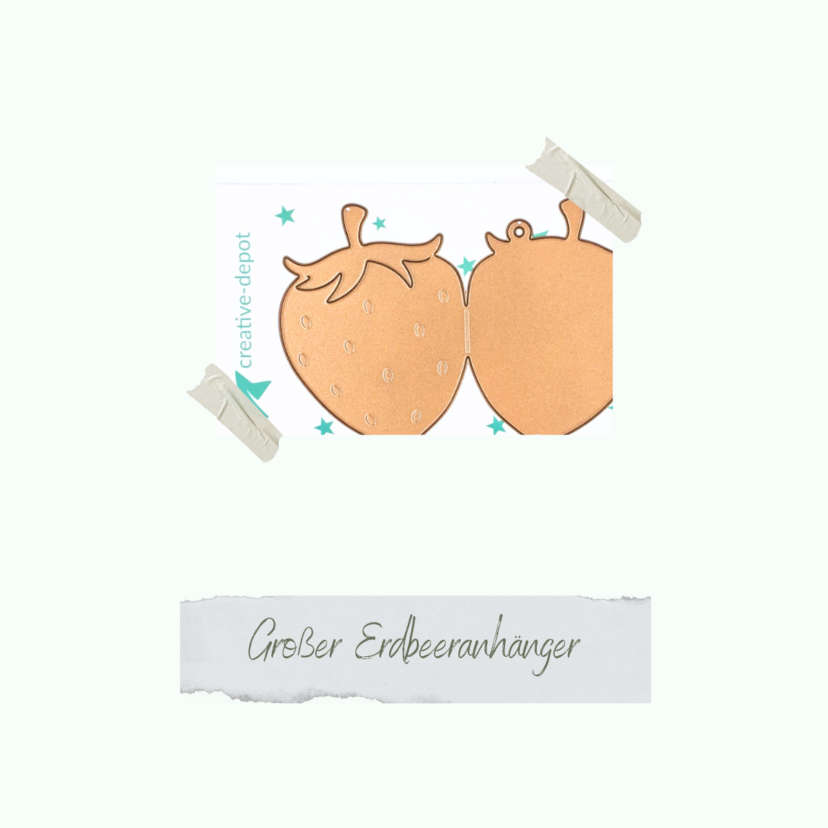 Die - Großer Erdbeeranhänger