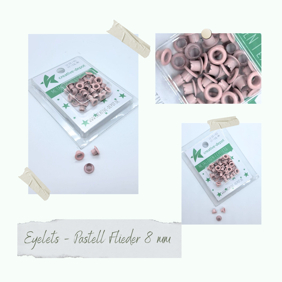 Eyelets - Pastell Flieder - 8mm