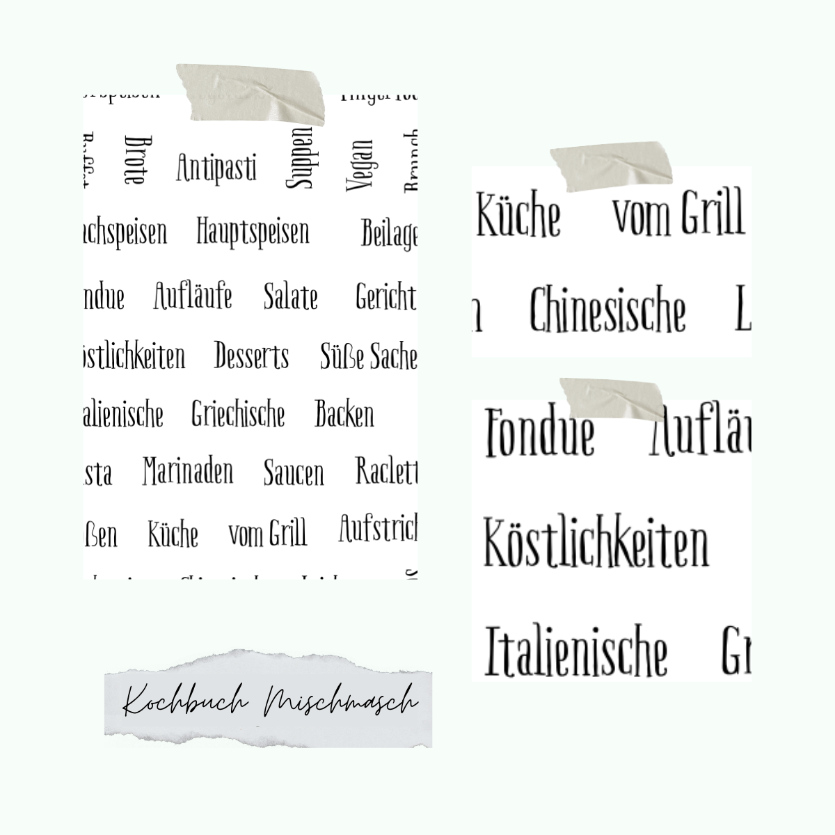 Set de sellos - Kochbuch Mischmasch