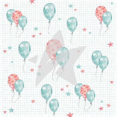 Designpapier Partywale Luftballons