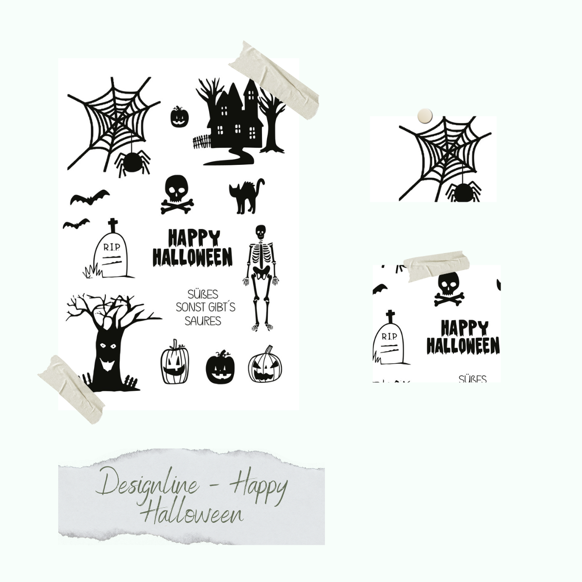 Set de sellos - Designline - Happy Halloween