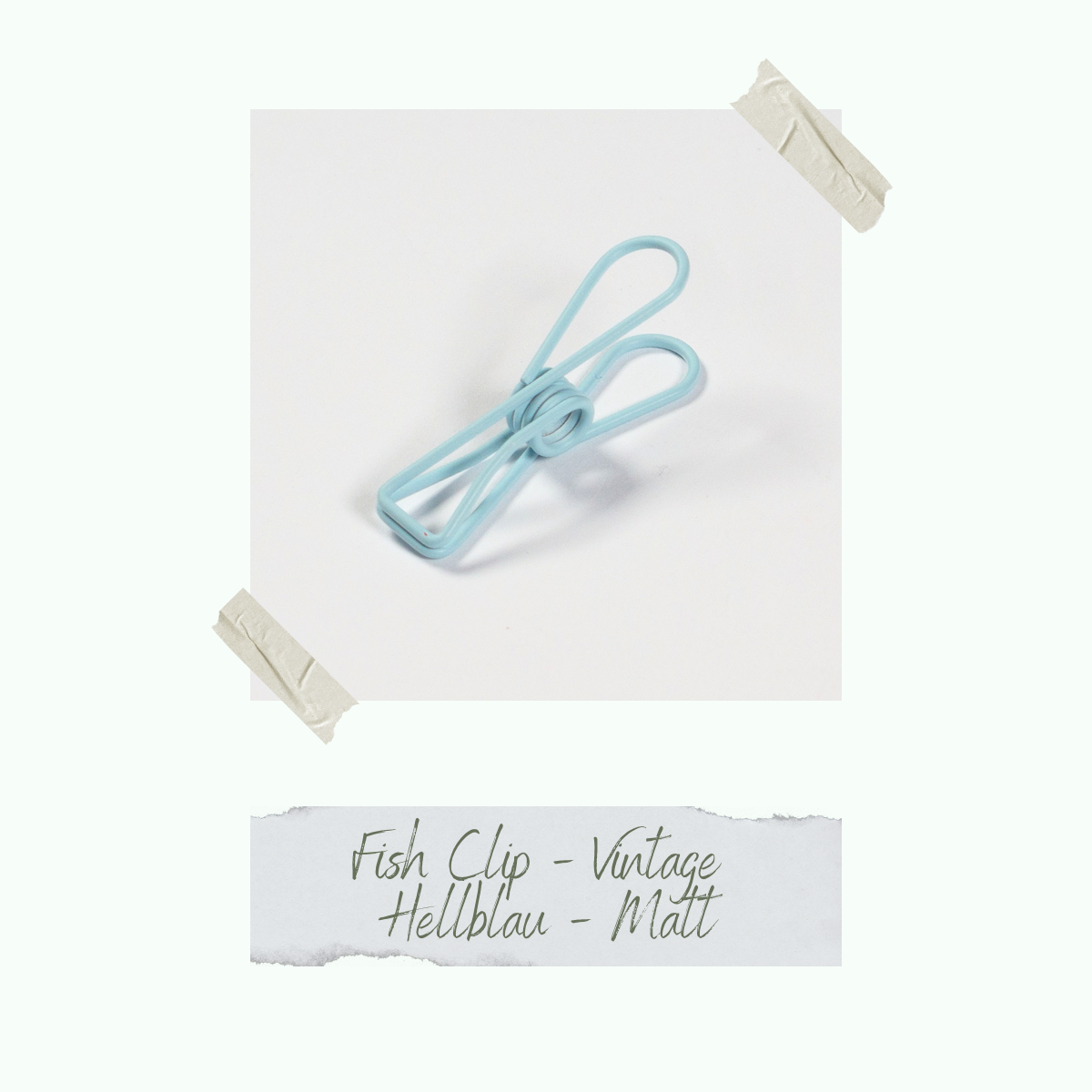 Fish Clip - Vintage Hellblau