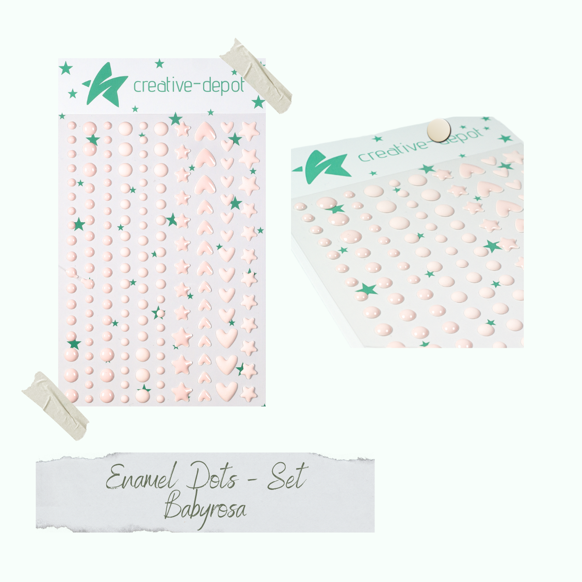 Enamel Dots - Babyrosa