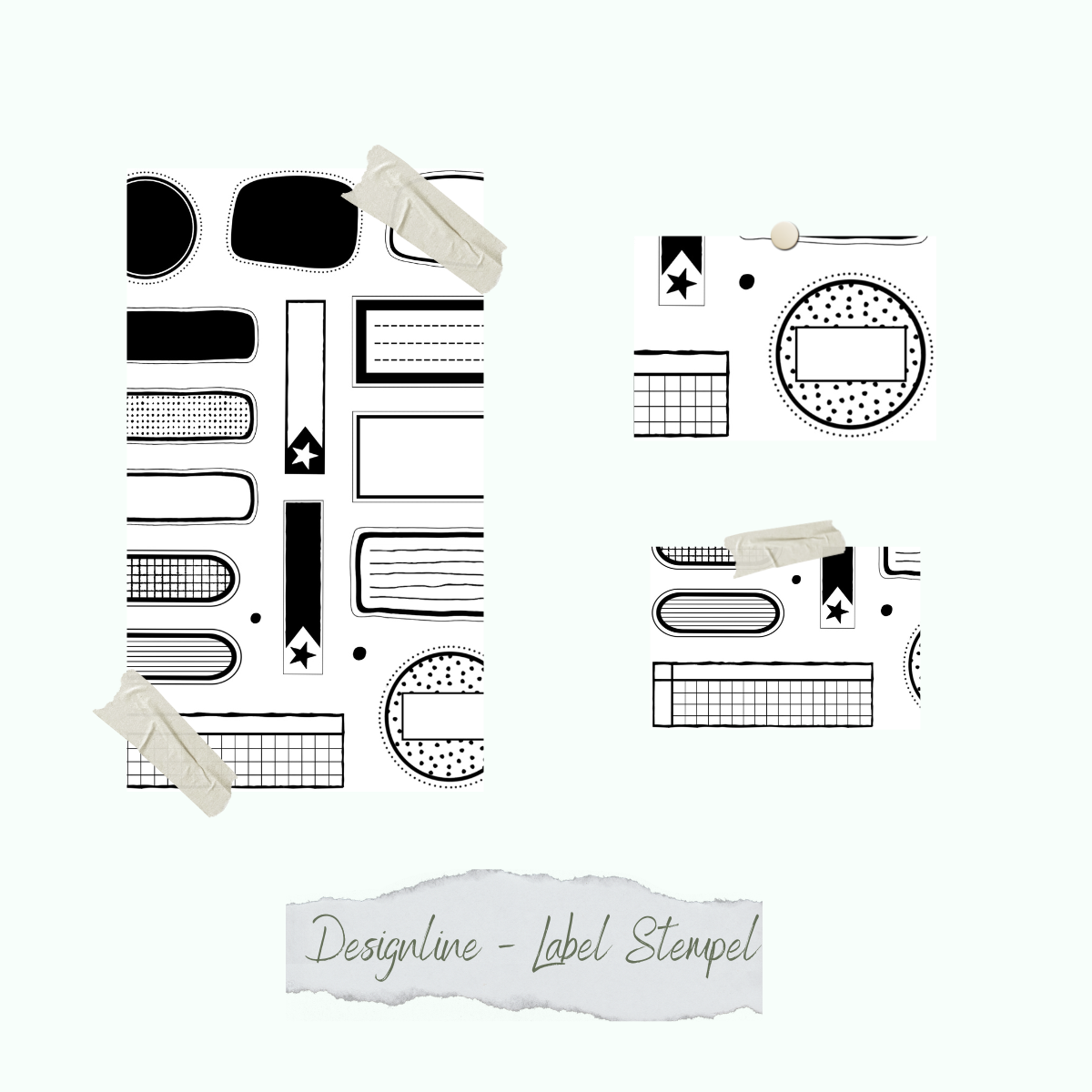 Set de sellos - Designline - Label Stempel