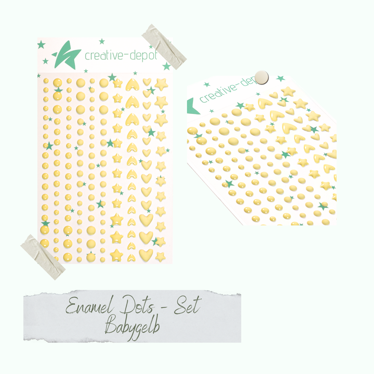 Enamel Dots - Babygelb