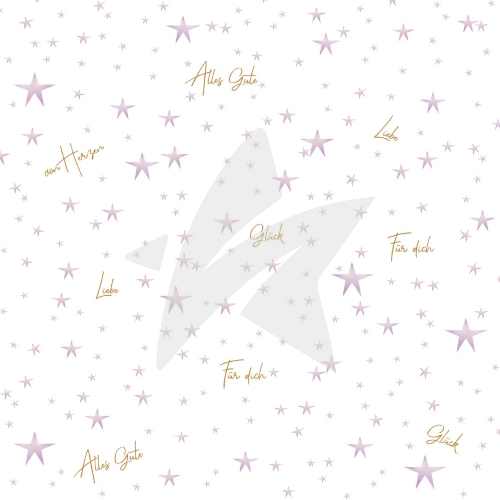 Papel de diseño - Estrellas y palabras queridas