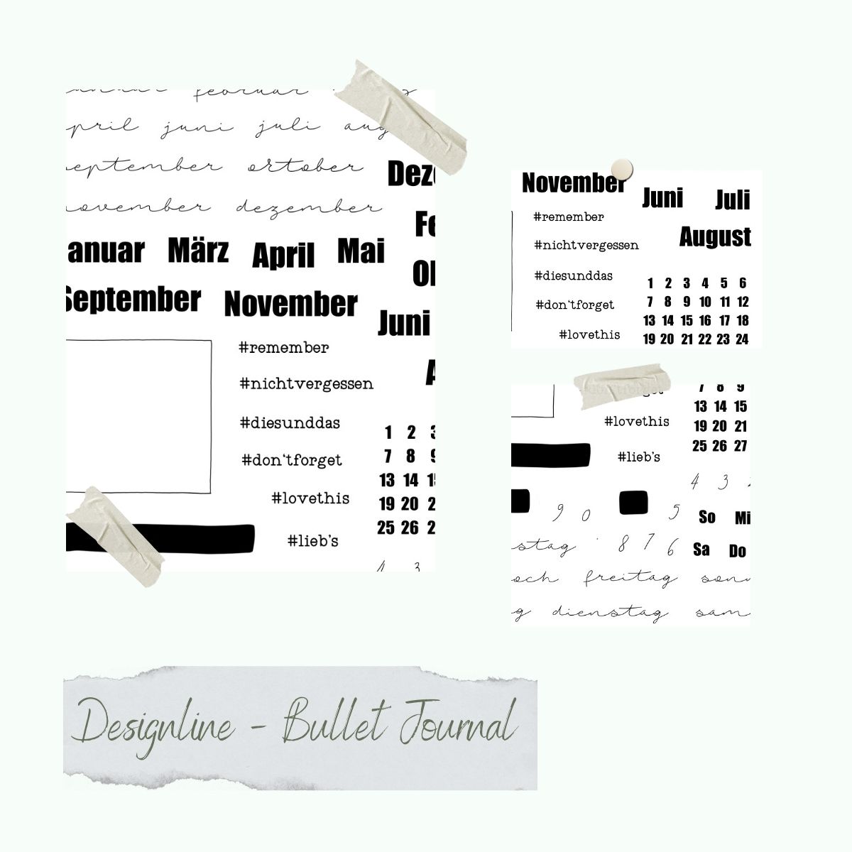 Set de Sello - Designline - Bullet Journal