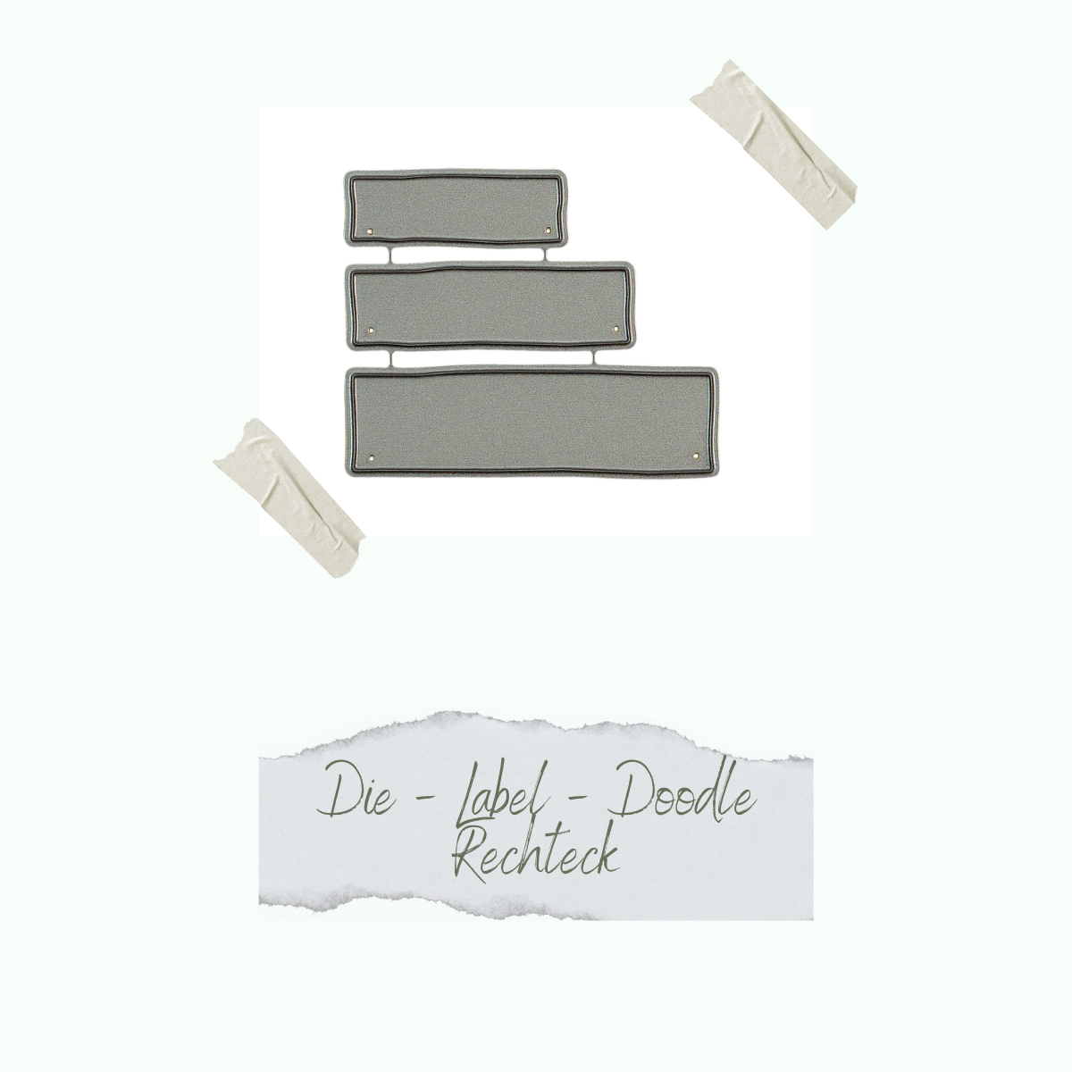 Die - Label - Doodle Rechteck - Nur noch so lange der Vorrat reicht