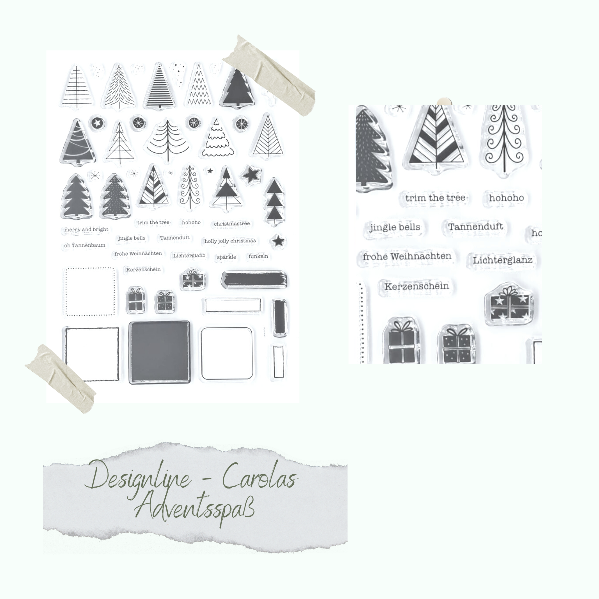 Set de sellos - Designline - Carolas Adventsspaß