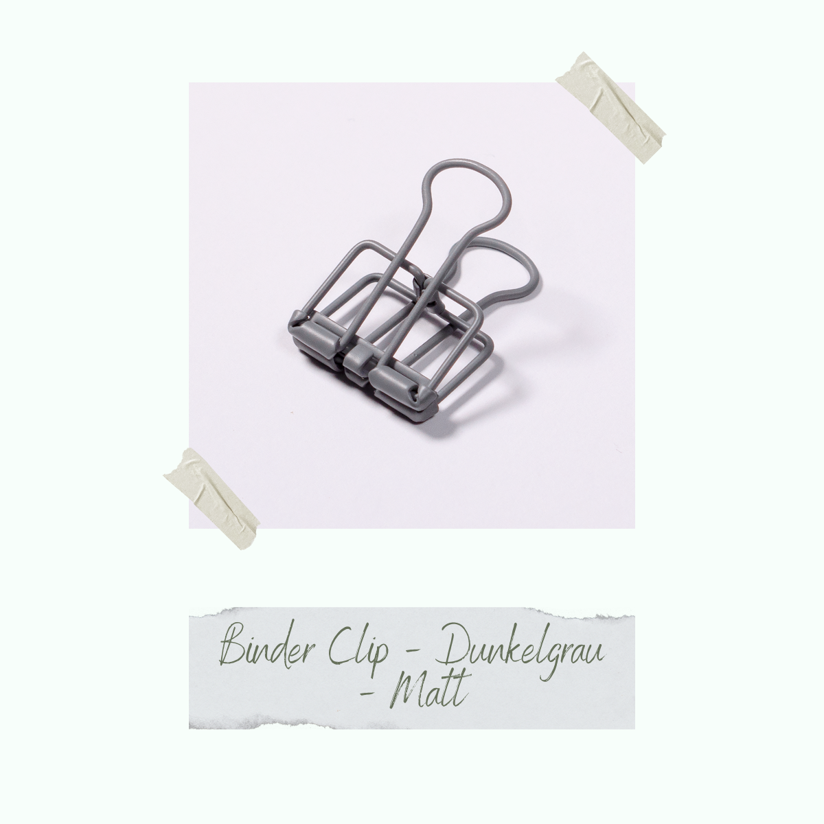 Binder Clip - Dunkelgrau - Matt